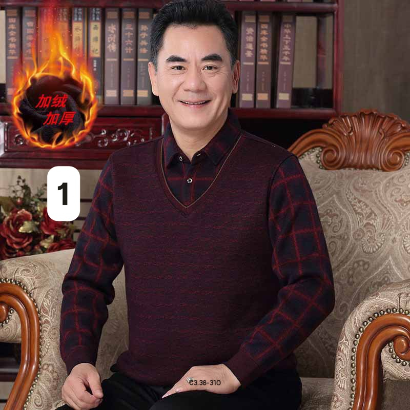 Áo len lót lông ⚡ HÀNG LOẠI 1 ⚡ áo len lót lông cực ấm dành cho các cha, ông, mẫu mới