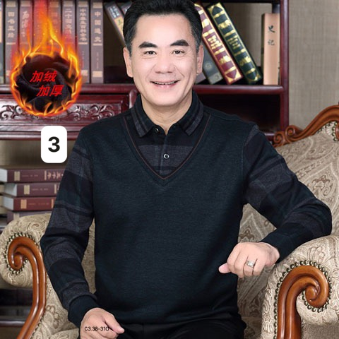 Áo len lót lông ⚡ HÀNG LOẠI 1 ⚡ áo len lót lông cực ấm dành cho các cha, ông, mẫu mới