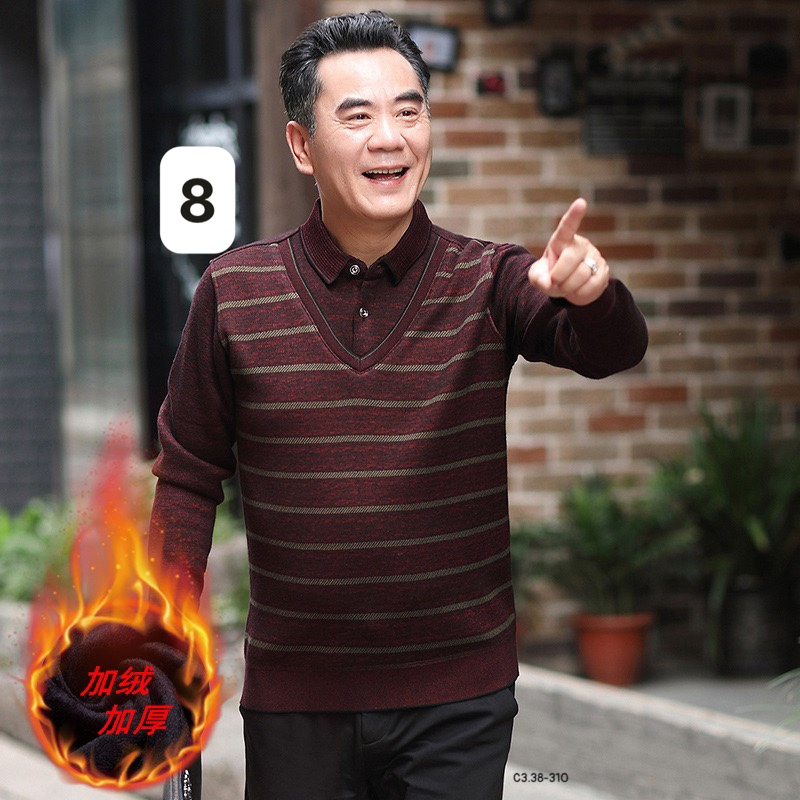 Áo len lót lông ⚡ HÀNG LOẠI 1 ⚡ áo len lót lông cực ấm dành cho các cha, ông, mẫu mới