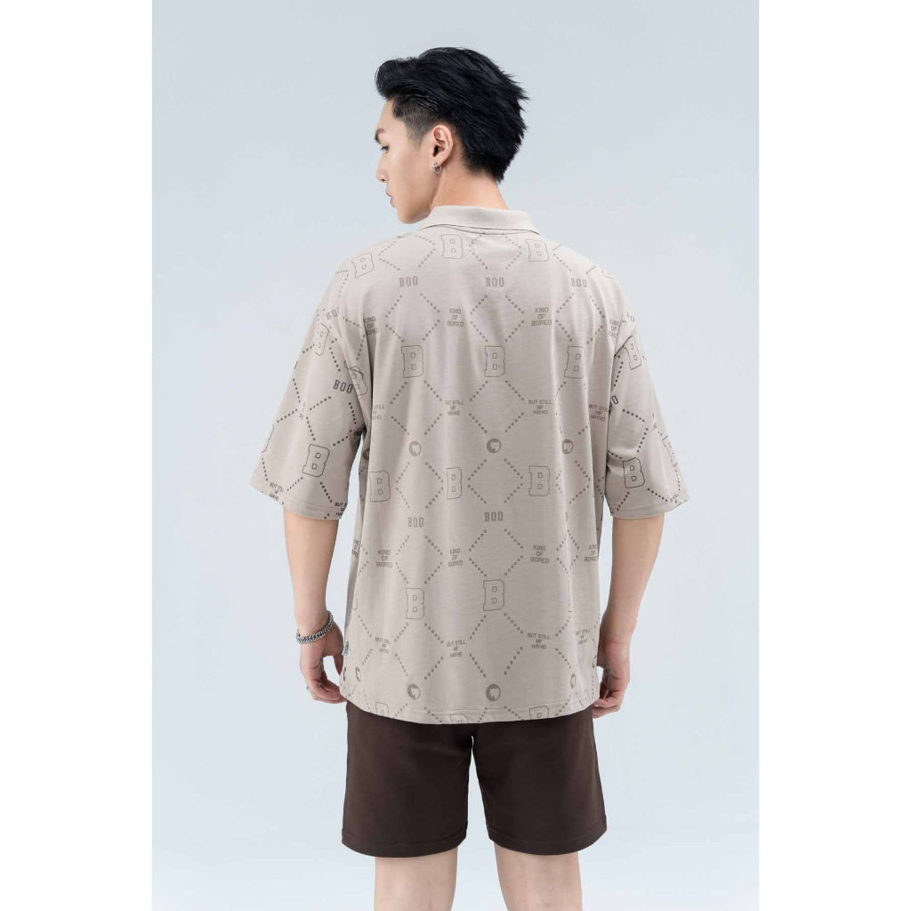 Quần Short Nỉ Nam BOO Dáng Bermuda In Logo BOO Local Flavor