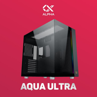 Vỏ case máy tính xigmatek aqua ultra - premium gaming e-atx, argb strip