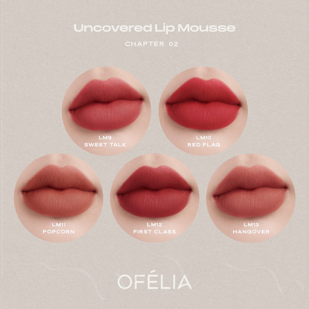 Combo Son OFÉLIA - Lolli Glow Tint + Uncovered Lip Mousse Chapter 02 (3.9g x 4.3g)