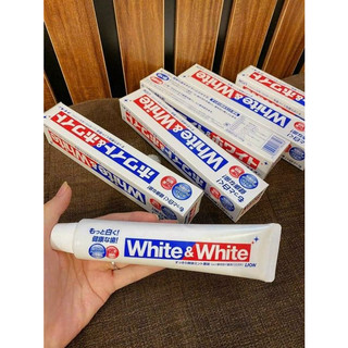 Combo 3 hộp kem đánh răng white and white lion 150g - chính hãng nhật