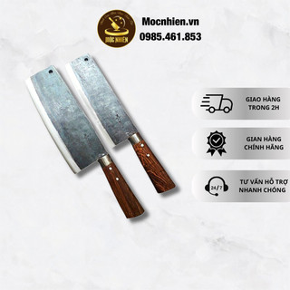 Bộ dao chặt gà vịt và dao thái siêu sắc Mộc nhiên Phúc sen - DN26