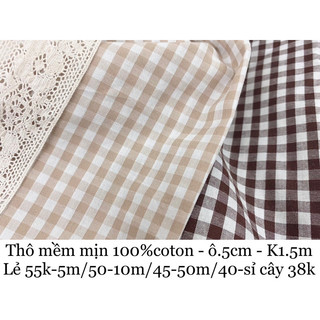 [vaihoa2015] Thô caro cỡ 0.5cm mềm mịn đẹp