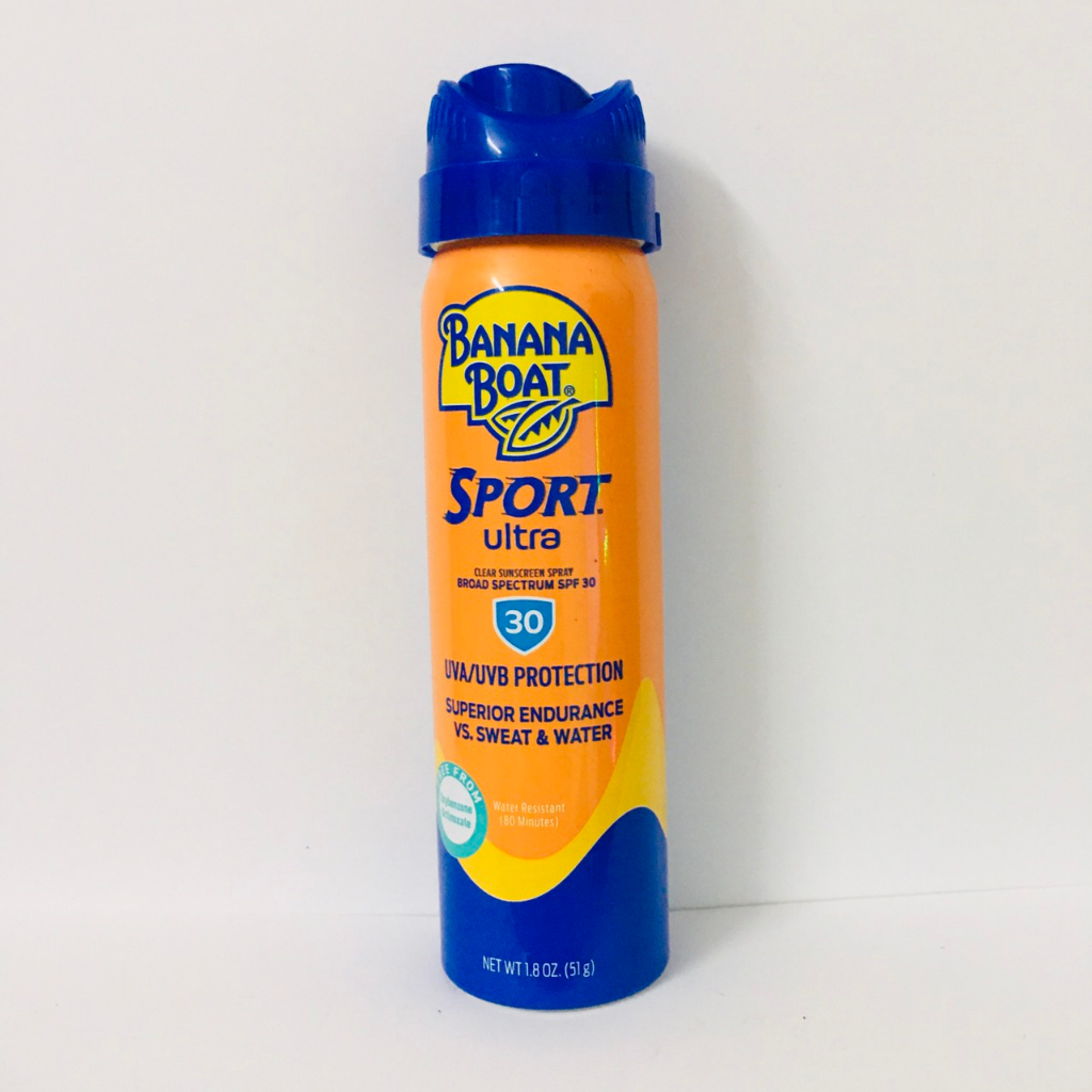 Hàng Mỹ Xịt chống nắng Banana Boat Sport SPF 30 không nhờn, thẩm thấu nhanh, mịn da, chống nước, nhỏ gọn 51g