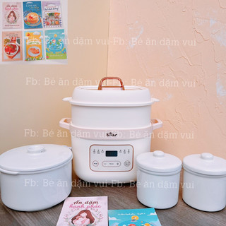 Nồi nấu cháo chậm Bear 1.6l - bản tiếng việt
