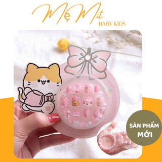 Set vòng, móng tay giả xinh xắn cho bé gái, quà tặng vòng tay và gắn móng tay điệu đà cho bé gái