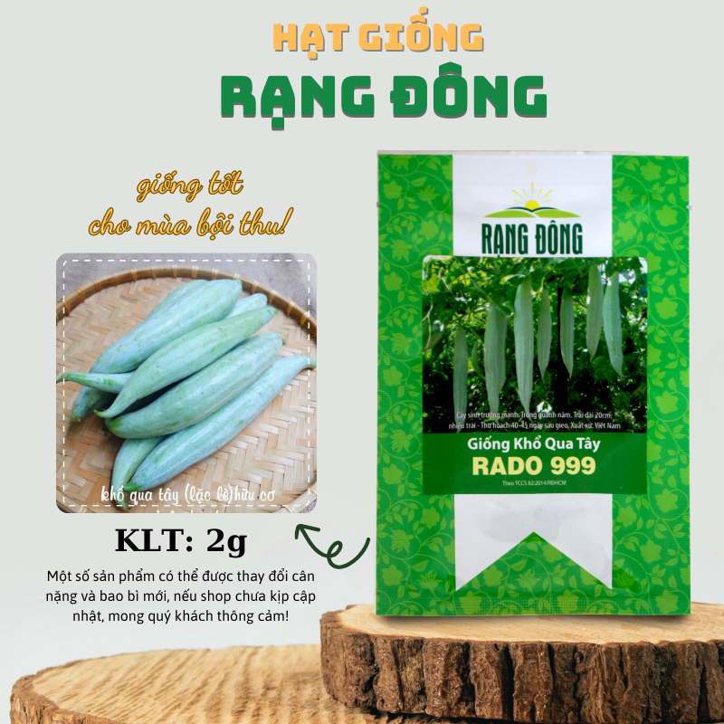 Hạt giống Khổ Qua Tây giòn, ngọt, trồng quanh năm - Hạt giống Rạng Đông