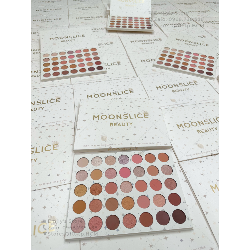 Bảng màu mắt Moonslice Beauty Over The Moon 35 ô tone hồng cực dễ thương, ngọt ngào