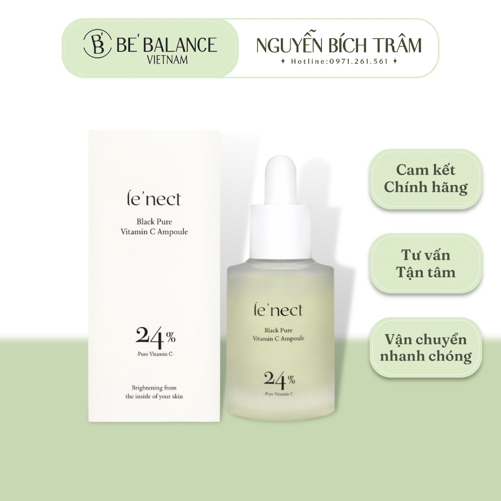 Black Pure Vitamin C 24% Ampoule Lenect - Bebalance