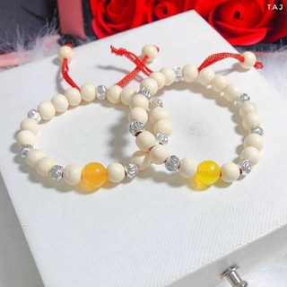 VÒNG DÂU MIX BI BẠC VÀ ĐÁ PHONG THỦY. A3. Dây rút. Tặng hạt dâu + dây dự phòng và hộp đựng
