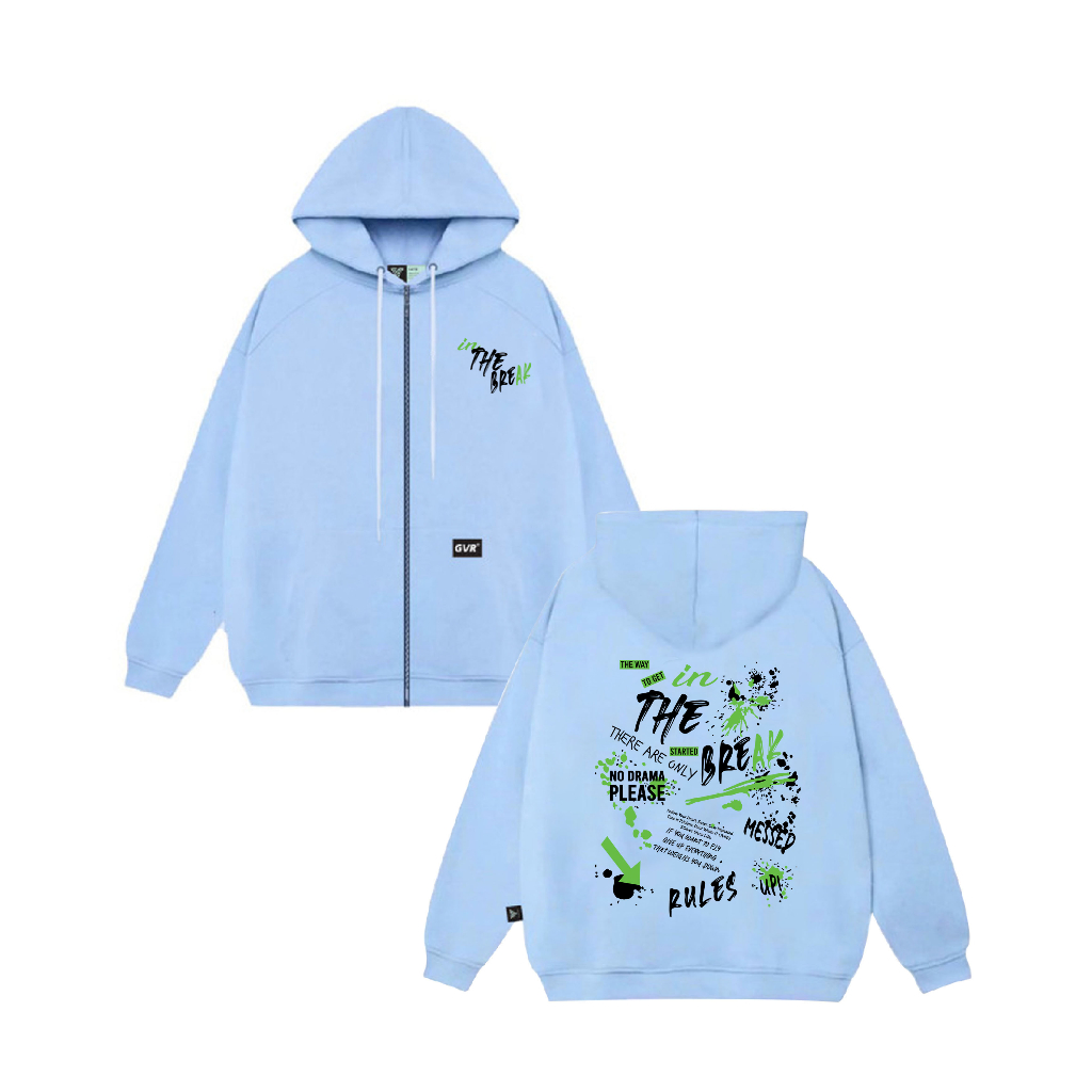 Áo khoác HOODIE ZIP localbrand GAVER - THE BREAK  +