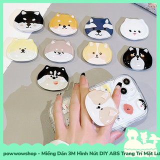 [Sẵn VN - Hỏa Tốc] Miếng Dán 3M Hình Nút DIY Epoxy ABS Dán Trang Trí Mặt Lưng Ốp Điện Thoại Nhân Vật Hoạt Hình Cún Cute