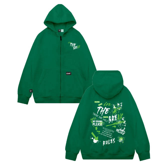 Áo khoác HOODIE ZIP localbrand GAVER - THE BREAK  +