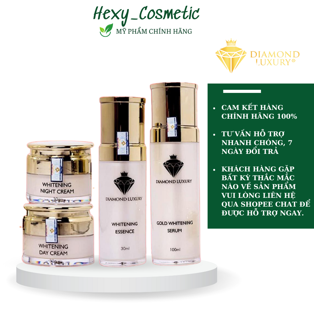 Trọn Bộ Xóa Nám, Trắng Da Ngừa Lão Hoá Diamond Luxury Gold Pro+, Bộ 4 Diamond Luxury chính hãng