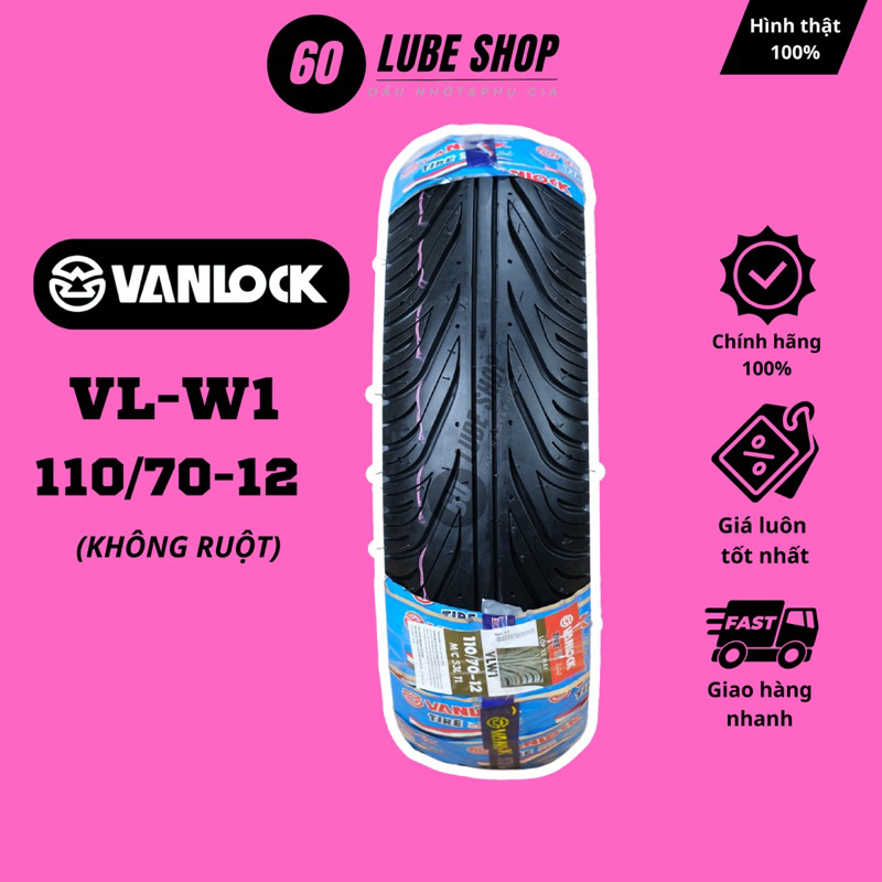 Vỏ lốp xe máy VANLOCK 110/70-12 TL VLW1 xe Grande MSX Vespa Sprint Vespa Primavera