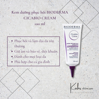 [Nhập khẩu]Kem dưỡng làm dịu phục hồi da Cicabio Bioderma 100ml