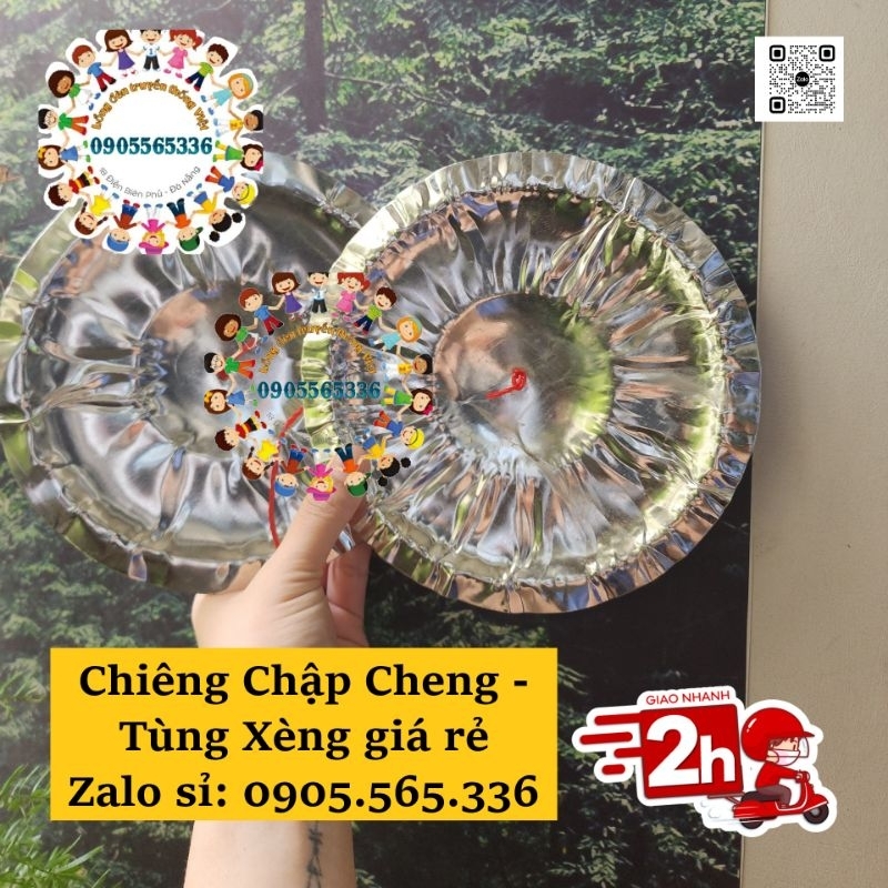 Chiêng Chập Cheng - Tùng Xèng - Chũm Chọe múa lân, cổ vũ bằng thiếc tái chế giá rẻ