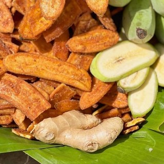 CHUỐI SẤY MÈ GỪNG GIÒN.