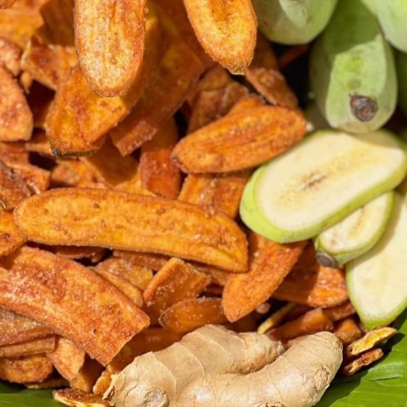 CHUỐI SẤY MÈ GỪNG GIÒN.