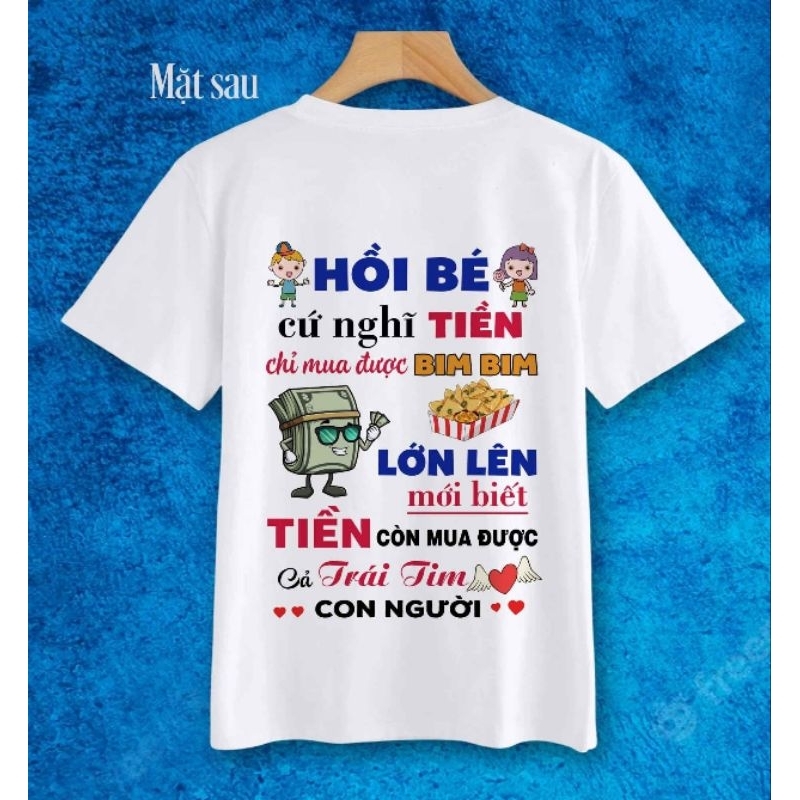 Áo độc lạ_Hồi bé cứ nghĩ tien chỉ mua được bim bim