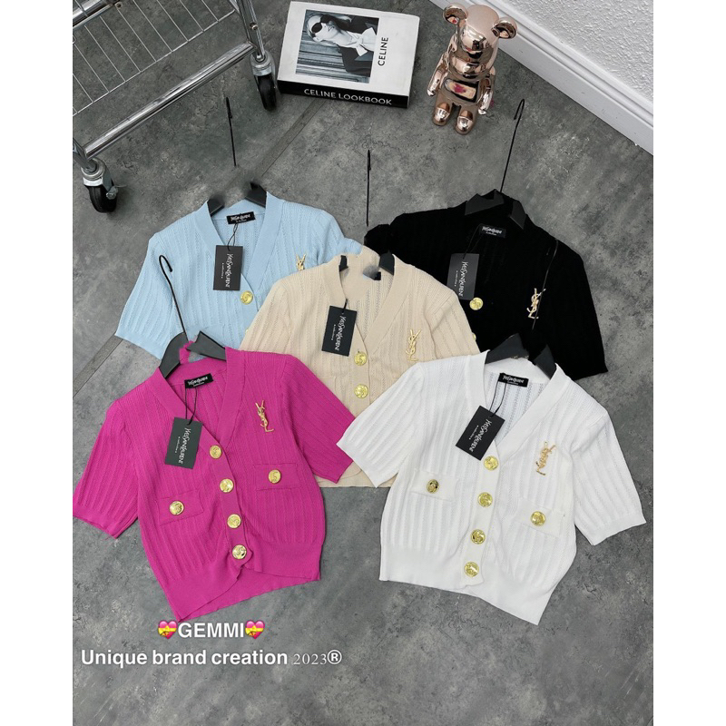 Áo len mongtagi cộc kèm tag y.s.l QCL1