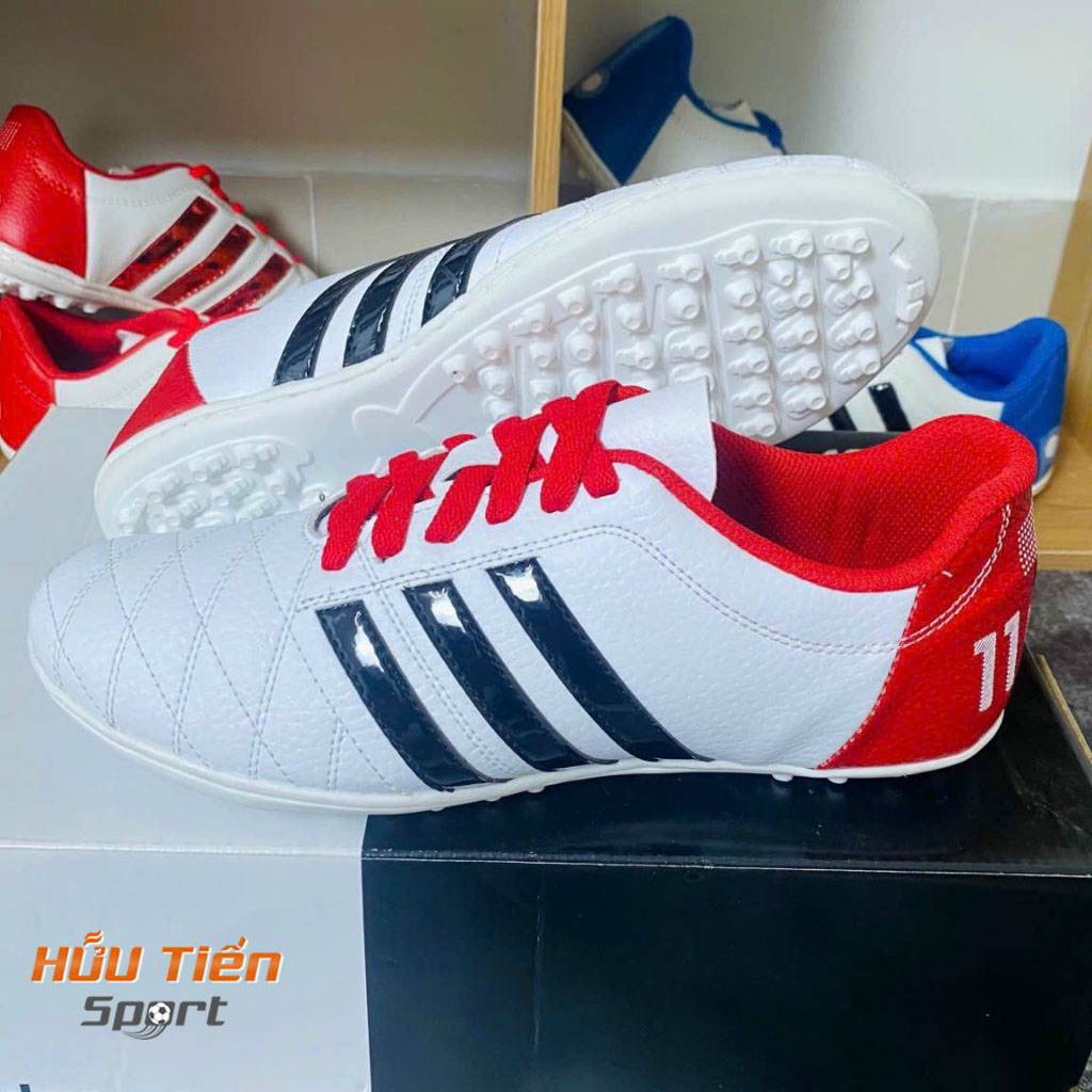 Giày Đá Bóng 3 Sọc Toni Kroos 11 Pro Sân Cỏ Nhân Tạo Chính Hãng, Giày Đá Banh Da Nhăn, Đế TF Giá Rẻ