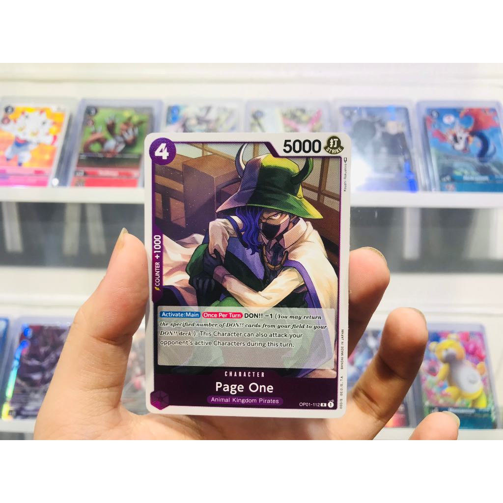 Thẻ bài One Piece Mã OP01-112 - Page One - Rare