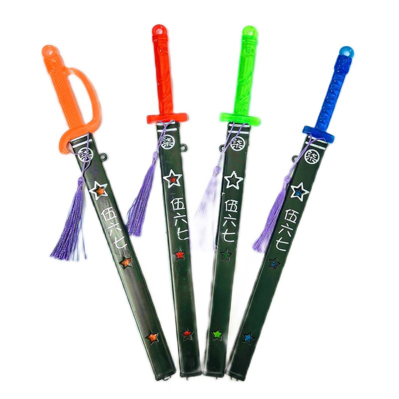Mô hình thanh gươm, kiếm đồ chơi bằng nhựa trong suốt dài 33cm
