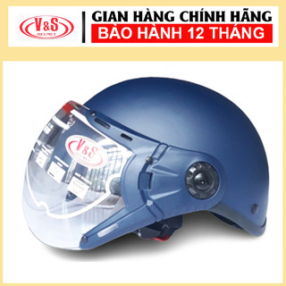 Mũ bảo hiểm v&s nửa đầu - bảo hành 12 tháng