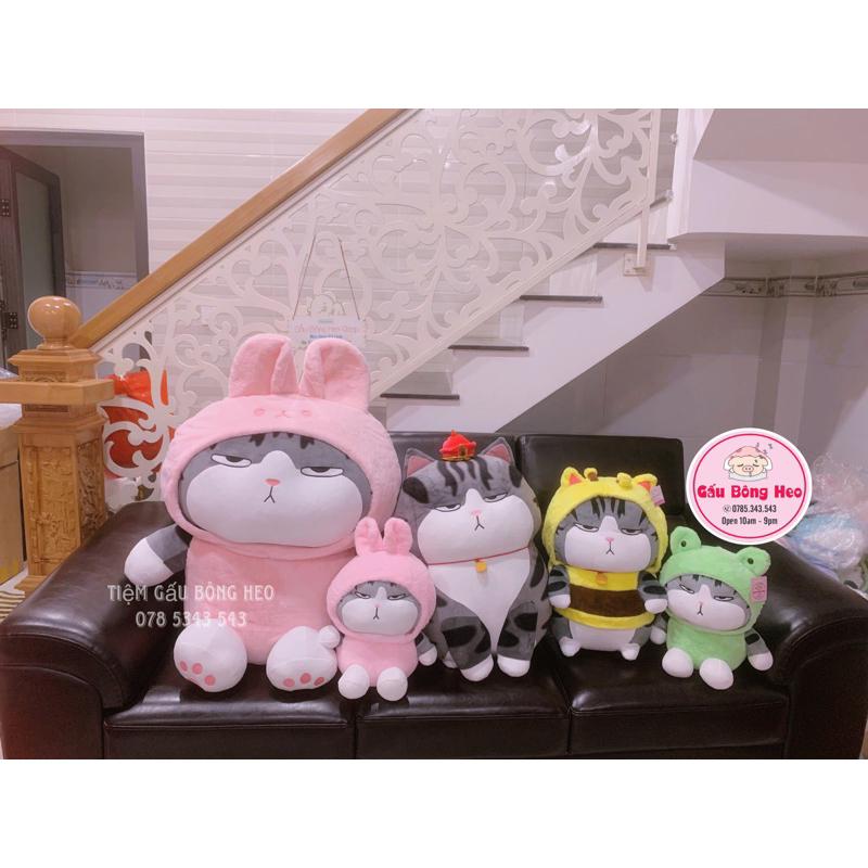 Gấu Bông Mèo Hoàng Thượng Siêu Cấp, hàng nhập cao cấp size 50cm/75cm/1M