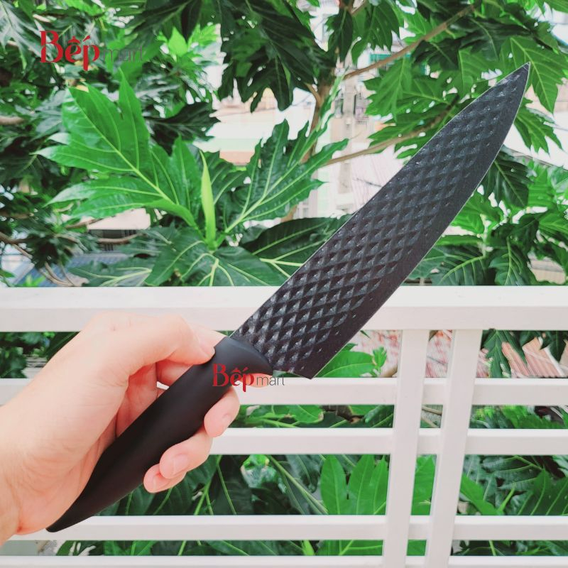 Bộ dao nhà bếp 4 món Locknlock CKK104S4, thép không gỉ, lưỡi dao sứ, chống dính - bepmart - hàng chính hãng