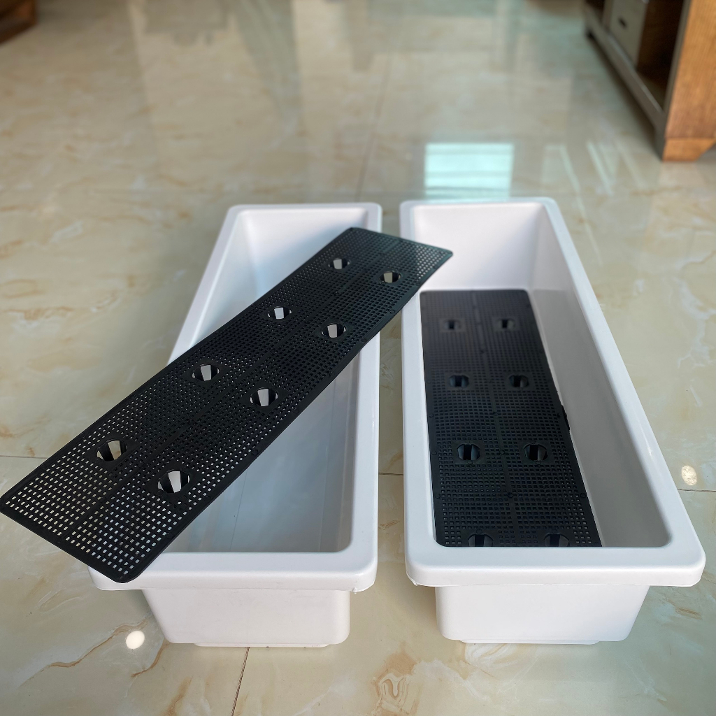 5 Chậu nhựa trồng rau dài thông minh hình chữ nhật hàng loại 1 SIZE 67CM-COMBO 05 CHẬU