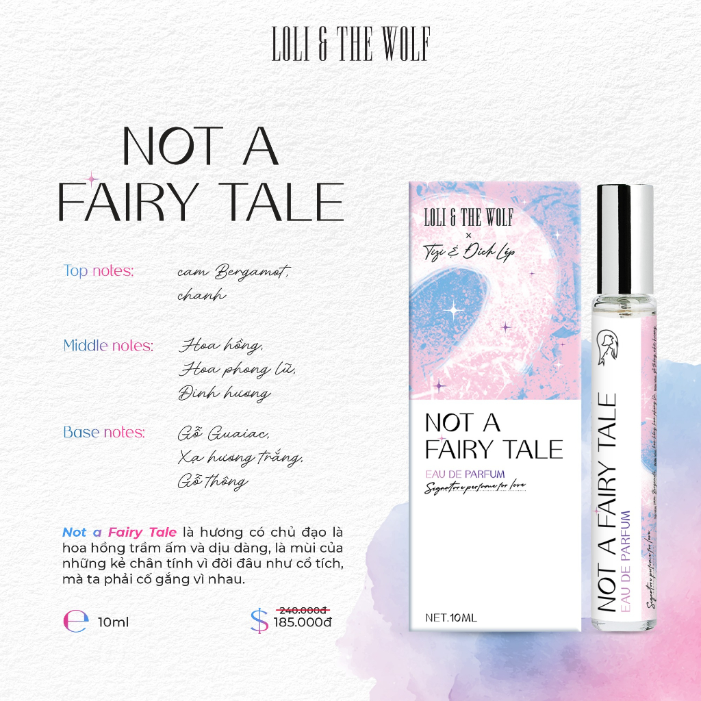 Nước Hoa Nam Nữ Loli & The Wolf Not A Fairy Tale Hương Thơm Lôi Cuốn Chai 10ml