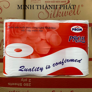 Giấy Vệ Sinh Prom 3 Lớp 6 Cuộn Mềm Mịn Nhật Bản
