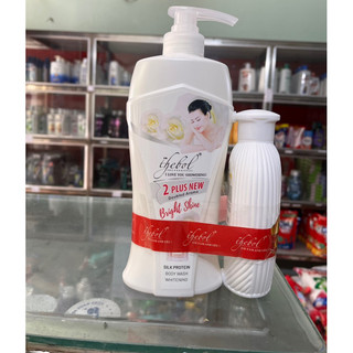 SỮA TẮM THEBOL 650g TẶNG SỮA TẮM KEM TRẮNG NƯỚC HOA OVAILOVE 180g