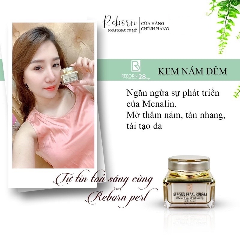 Kem Xoá Nám Tàn Nhang Reborn Và Dưỡng Trắng Da 25Gr Chính Hãng