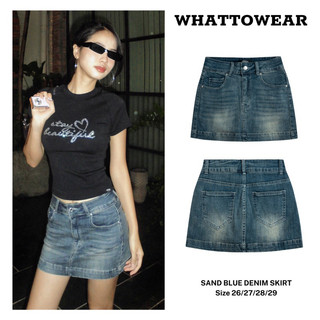Chân váy quần denim co giãn SAND BLUE - Whattowear