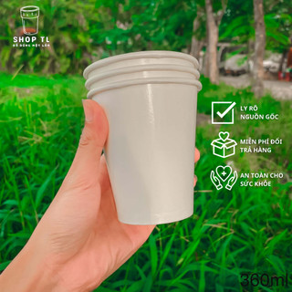 50 ly giấy màu trắng 12oz ~ 360ml ~ 2pe