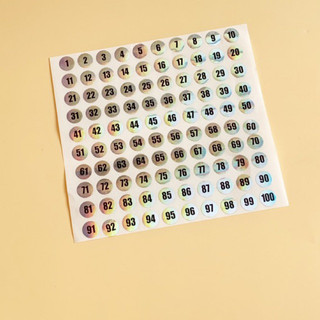Tem dán số 1-100 101-200