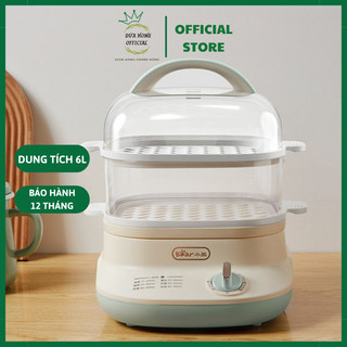Nồi hấp điện đa năng bear dzg-c60w9 2 tầng - 6l- bảo hành 12 tháng