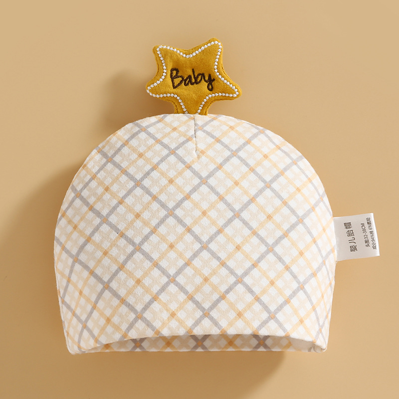 Mũ sơ sinh cho bé vải cotton mềm mại, nón cho bé sơ sinh từ 0 đến 3 tháng tuổi hình hoa quả dễ thương