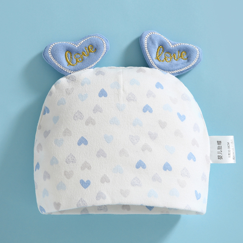 Mũ sơ sinh cho bé vải cotton mềm mại, nón cho bé sơ sinh từ 0 đến 3 tháng tuổi hình hoa quả dễ thương