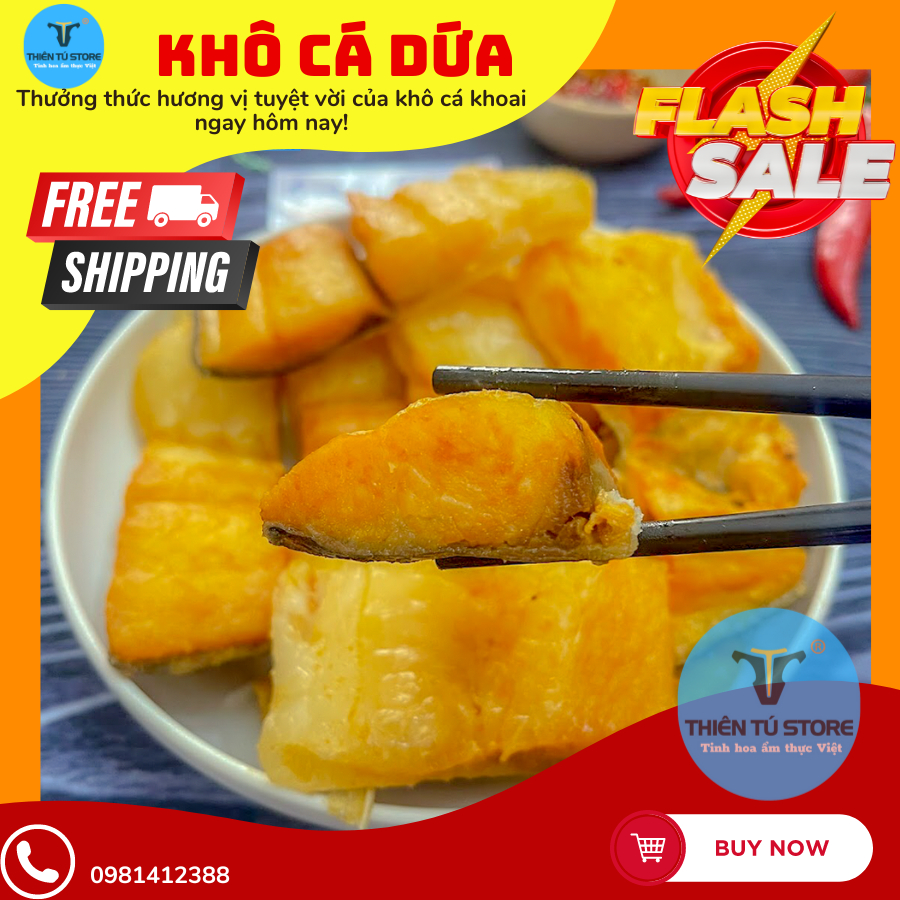 Khô cá dứa Cần Giờ 1kg đặc sản ngon nổi tiếng cá khô nhiều dinh dưỡng tốt cho sức khỏe từ Thiên Tú Store