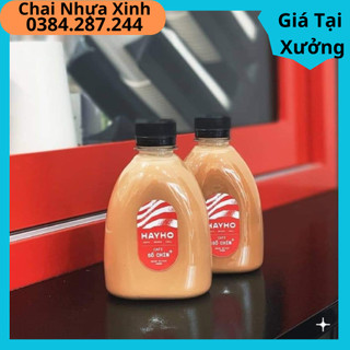Chai Dep THon 330ml chai đựng trà sữa các loại kèm nắp