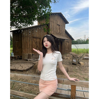Baby Tee nơ hồng by KEYTLY (ảnh shop tự chụp)