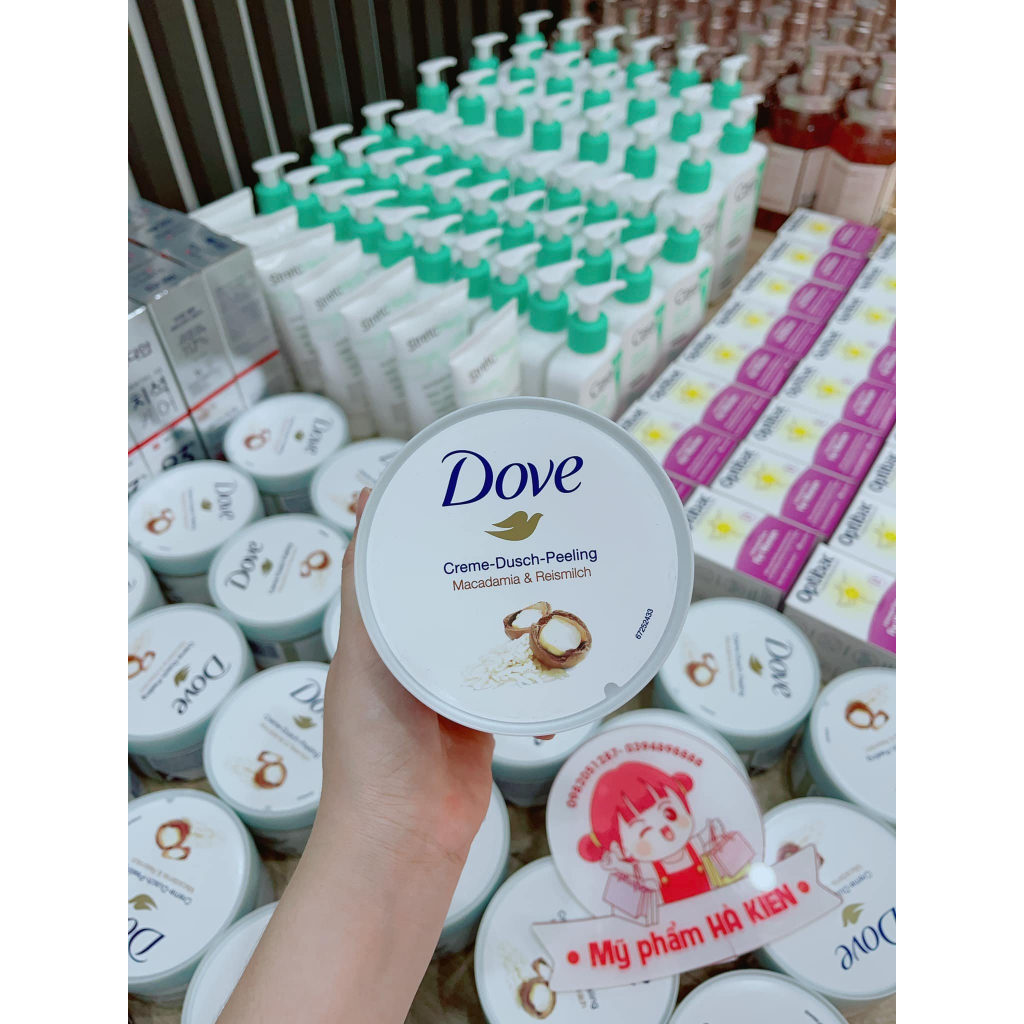 Tẩy Tế Bào Chết Body Dove Macca Bản Đức 255gr