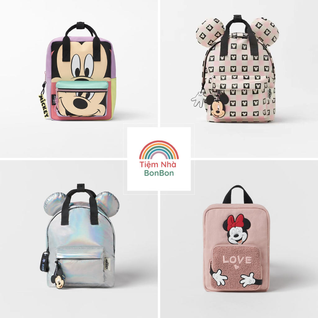 Balo Zara HM Túi Xách Cho Bé Trai, Bé Gái Đeo Đi Mầm Non Mẫu Giáo Nhà Trẻ Đi chơi.