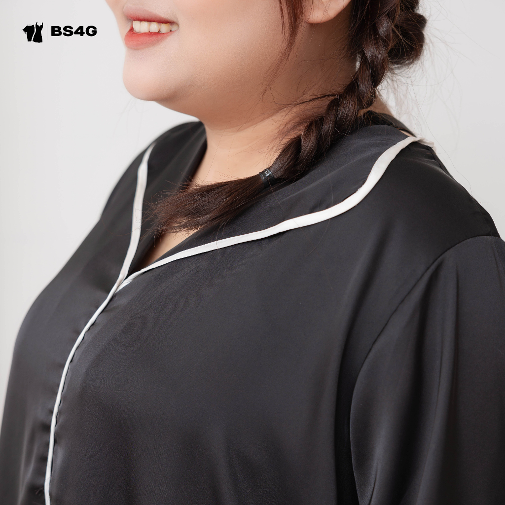 ĐẦM NGỦ LỤA PYJAMA TRƠN BIGSIZE